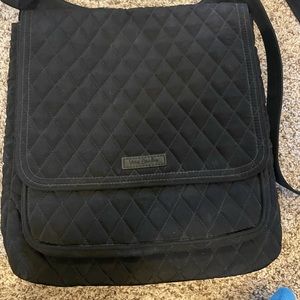 Vera Bradley cross body bag. All black